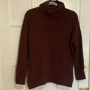 Aerie plum turtleneck sweater